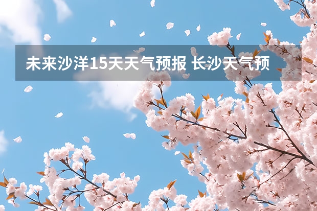 未来沙洋15天天气预报 长沙天气预报长沙天气预报15天查询百度